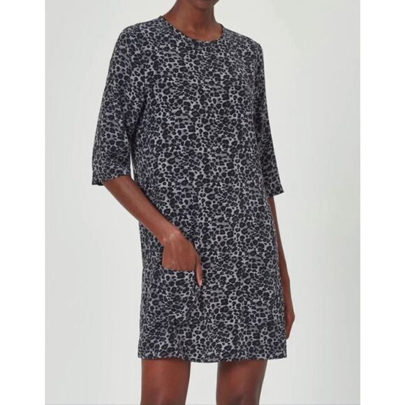 Equipment Aubrey Silk Mini Dress with Leopard Print size medium - Picture 1 of 7